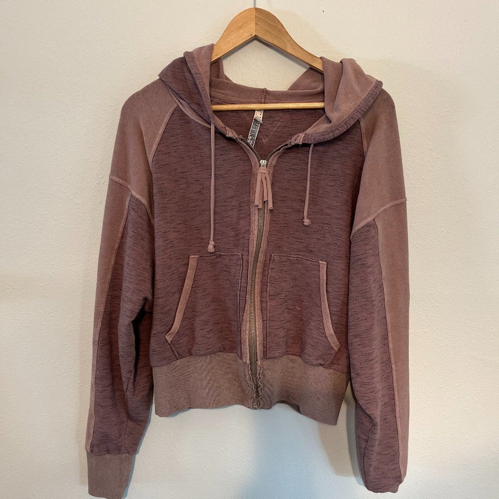 Free People Movement Oversized Zip Up Hoodie